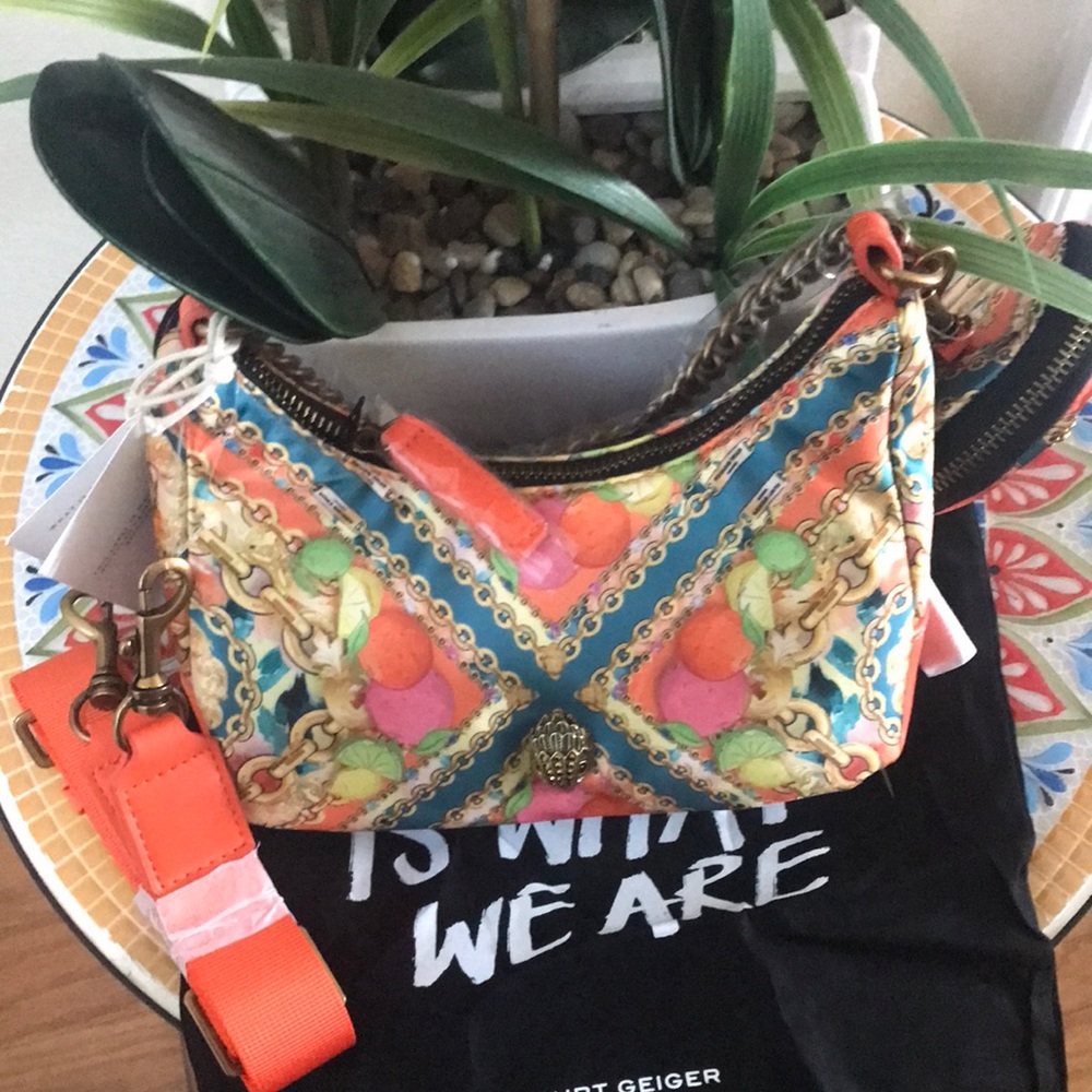 Kurt Geiger Multicolor Scarf Crossbody Bag